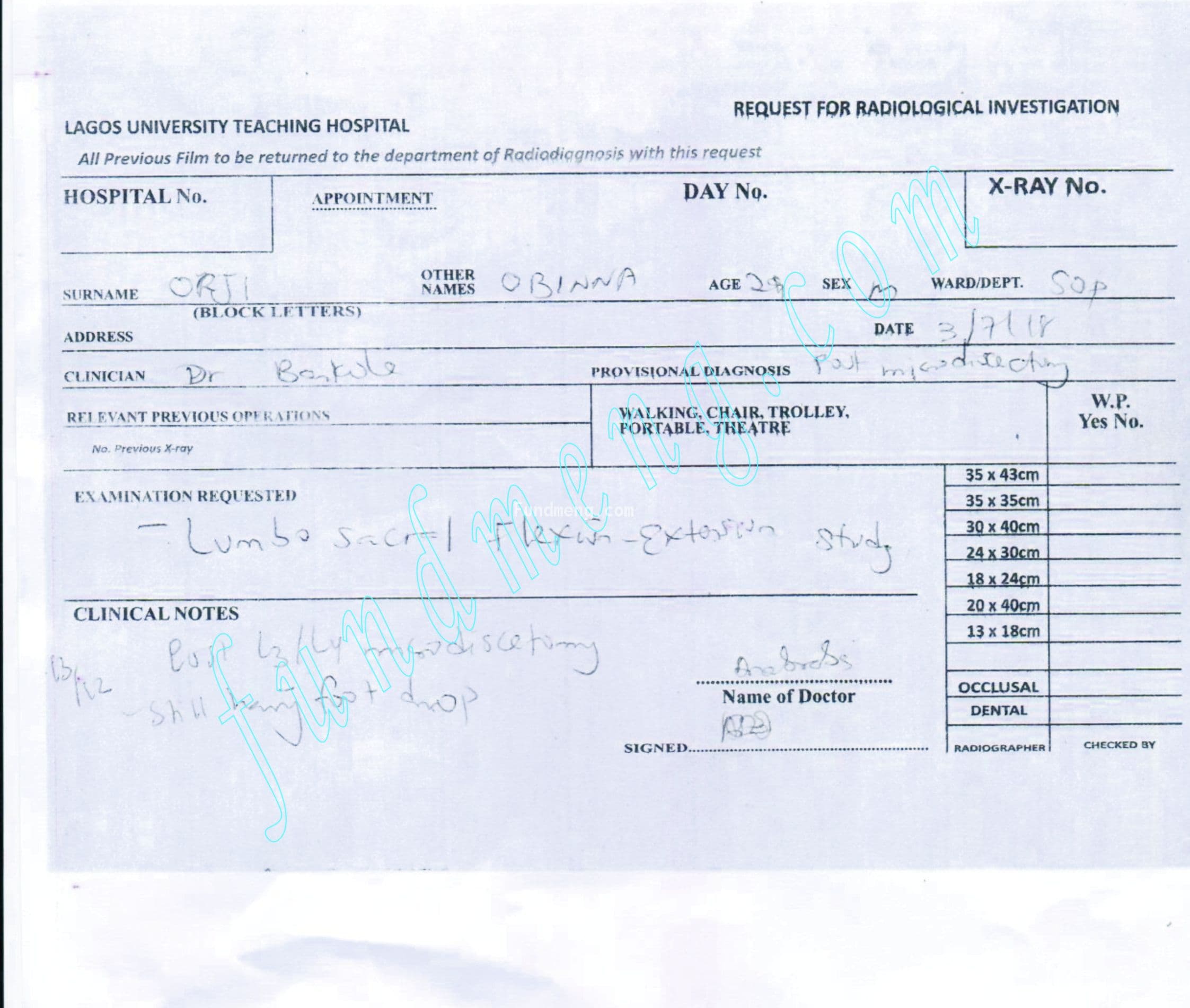 Orji an orphan needs help to walk again