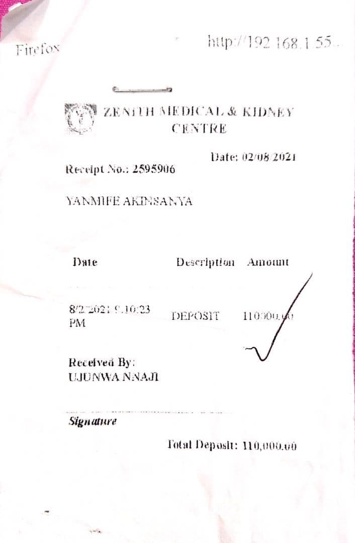 Help Yanmife save her transplanted kidney