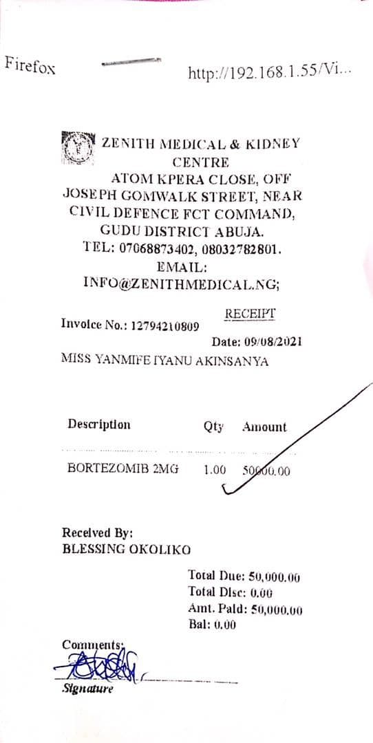 Help Yanmife save her transplanted kidney