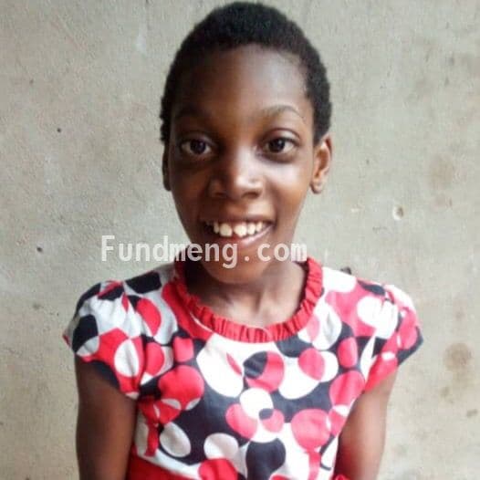 Manifest Ezeigwe a beautiful young girl living with cerebral palsy