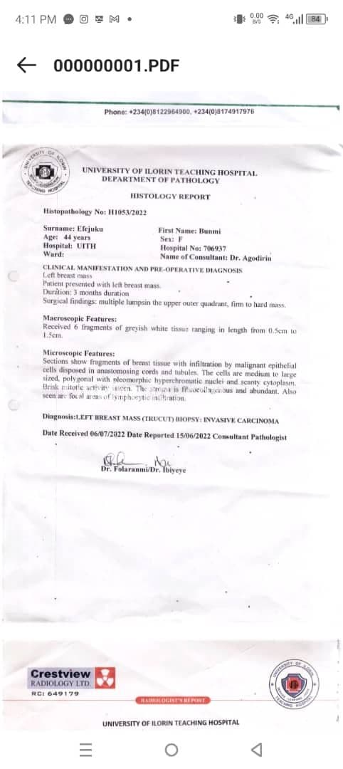 Help Bunmi Ibitomi beat Cancer